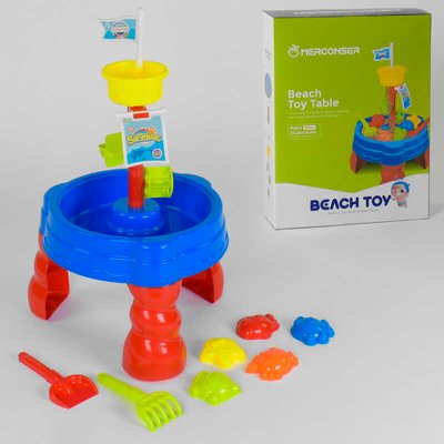 Детский Столик для игры с песком и водой (105) с аксессуарами, в коробке 86611 фото
