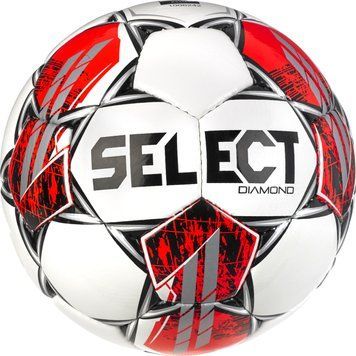 М'яч футбольний SELECT Diamond v23 (134) біл/червон, 5 085436 фото