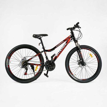 Велосипед Спортивний Corso INTENSE 26" дюймів NT-26573 (1) рама сталева 13'', обладнання SAIGUAN 21 швидкість, зібраний на 75 137778 фото