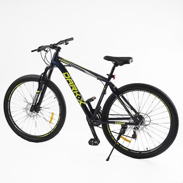 Велосипед Спортивний Corso &laquo;Dark-X&raquo; 29" дюймів (DX-29306) рама алюмінієва 19" обладнання Shimano 21 швидкість, зібран на 75% 168586 фото
