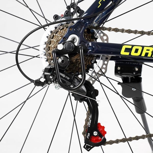 Велосипед Спортивний Corso &laquo;Dark-X&raquo; 29" дюймів (DX-29306) рама алюмінієва 19" обладнання Shimano 21 швидкість, зібран на 75% 168586 фото
