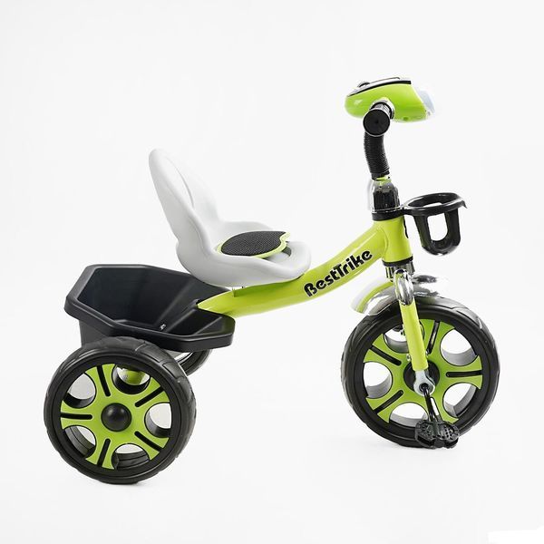 Детский 3-х колесный велосипед (BS-25084) Best Trike колеса EVA переднее 12&rdquo;, заднее 10&rdquo;, стальная рама, фара с музыкой и светом 168726 фото