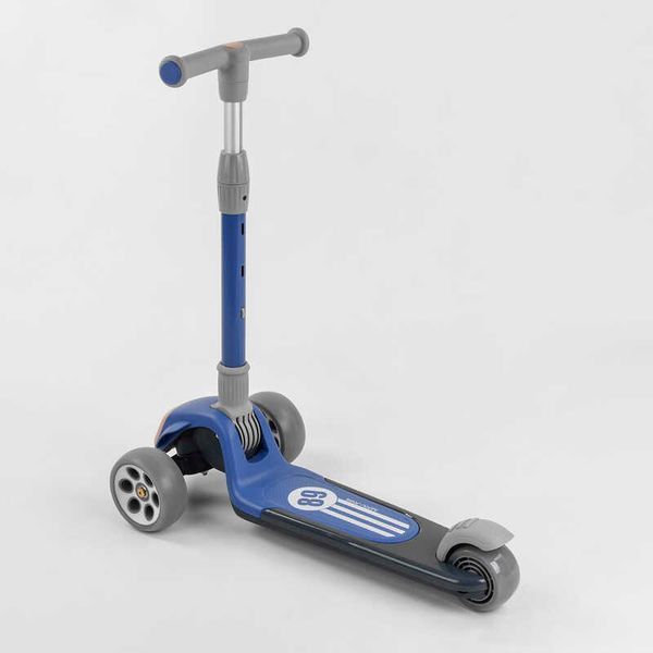 Самокат трехколесный (RS-8999) Best Scooter складной алюминиевый руль, колеса PU со светом 102024 фото