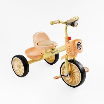 Велосипед триколісний з ліхтариком та українським озвученням BS-33260 "Best Trike" 2 кошики, колеса EVA 168738 фото