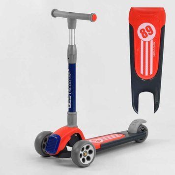 Самокат трехколесный Best Scooter (RS-9119) складной алюминиевый руль, колеса PU со светом 102026 фото
