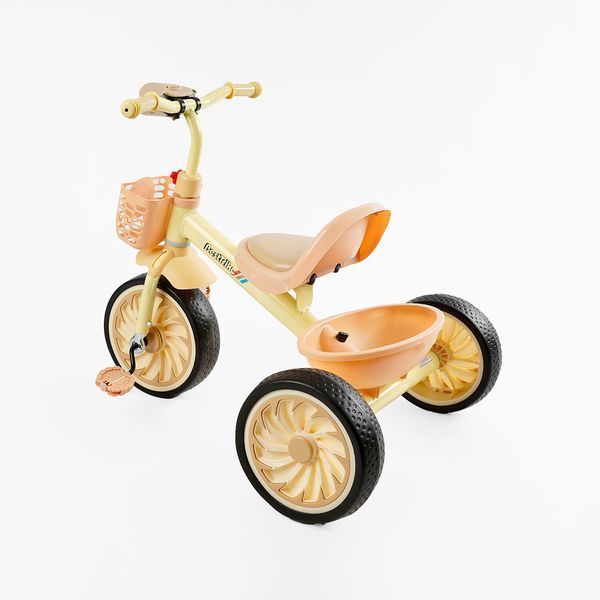 Велосипед трехколесный с фонариком и украинским озвучкой BS-33260 "Best Trike" 2 корзины, колеса EVA 168738 фото