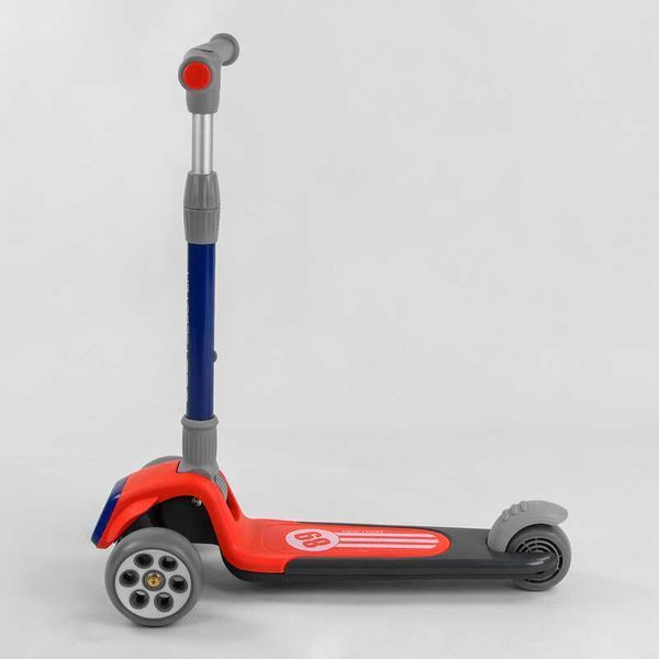 Самокат трехколесный Best Scooter (RS-9119) складной алюминиевый руль, колеса PU со светом 102026 фото