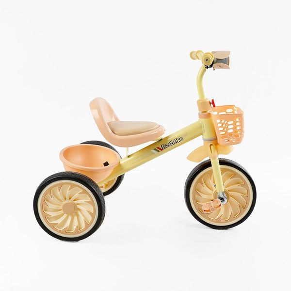 Велосипед трехколесный с фонариком и украинским озвучкой BS-33260 "Best Trike" 2 корзины, колеса EVA 168738 фото