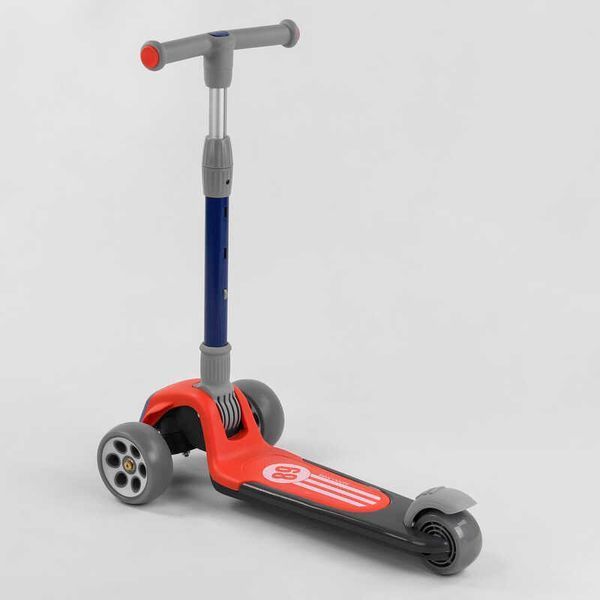 Самокат трехколесный Best Scooter (RS-9119) складной алюминиевый руль, колеса PU со светом 102026 фото