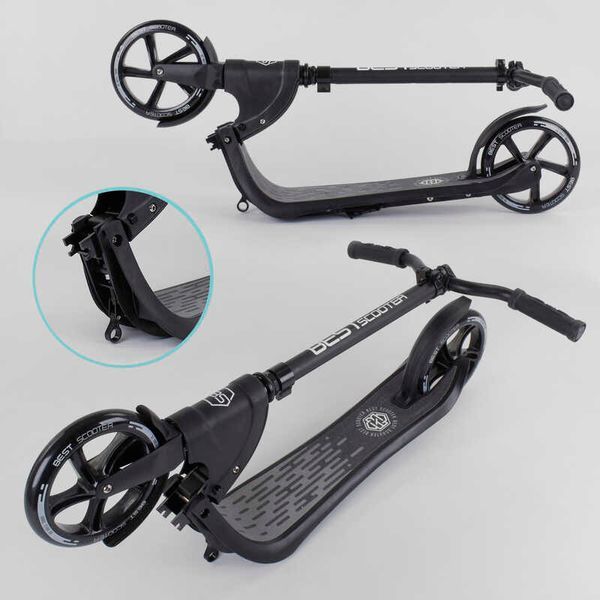 Самокат двухколесный с широким велосипедным рулем (72378) "Best Scooter" колеса PU - 20 см 98440 фото