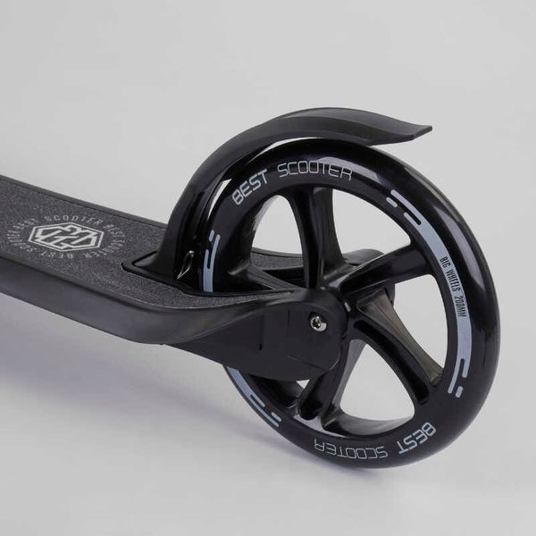Самокат двухколесный с широким велосипедным рулем (72378) "Best Scooter" колеса PU - 20 см 98440 фото