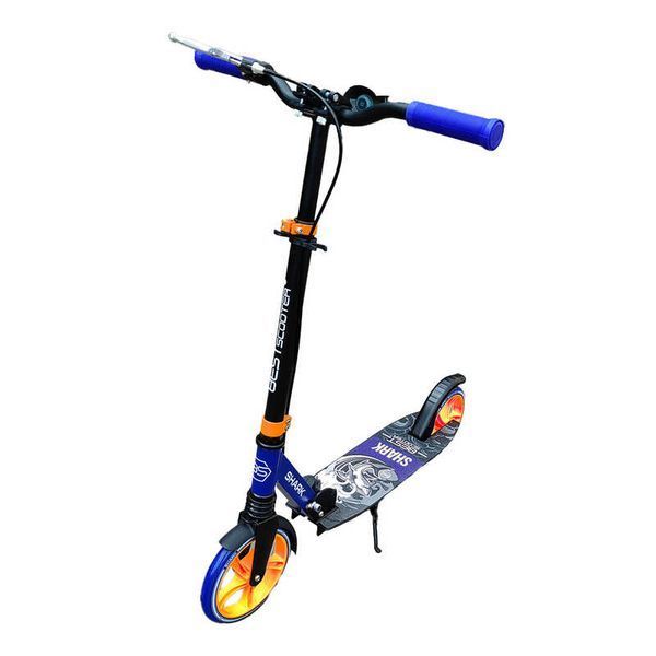 Самокат двоколісний з амортизатором Best Scooter (SH-10042) "SHARK" з ручним гальмом 147536 фото