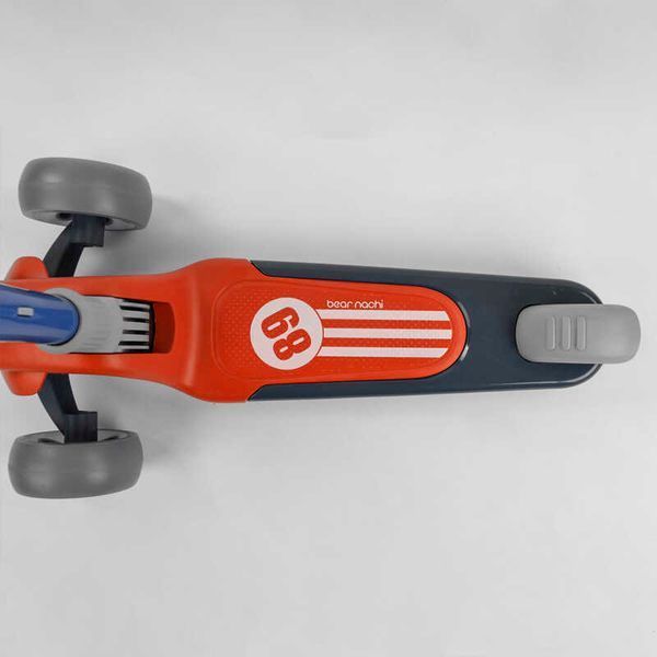 Самокат трехколесный Best Scooter (RS-9119) складной алюминиевый руль, колеса PU со светом 102026 фото