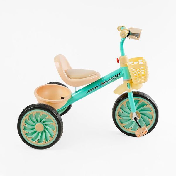 Велосипед трехколесный с фонариком и украинским озвучкой BS-33461 "Best Trike" 2 корзины, колеса EVA 168736 фото