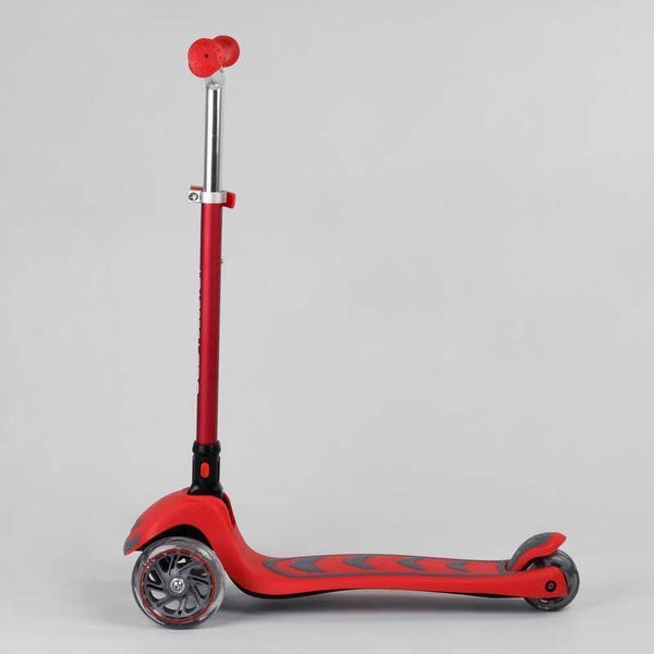 Самокат триколісний Y-00325 Best Scooter, складне алюмінієве кермо, колеса PU зі світлом 99639 фото