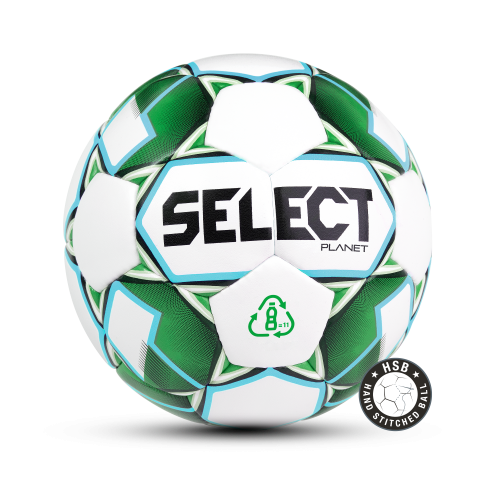 М’яч футбольний SELECT Planet FIFA (928) біл/зел, 4 038554 фото