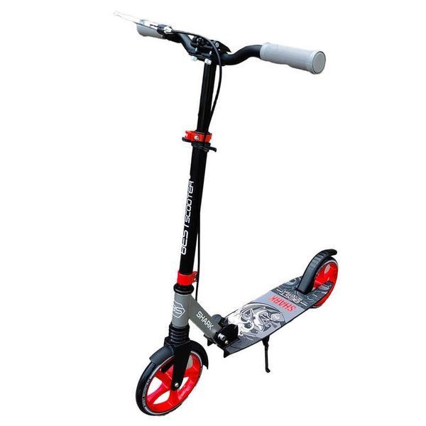 Самокат двоколісний з ручним гальмом Best Scooter (SH-25048) "SHARK" 1 амортизатор 147538 фото