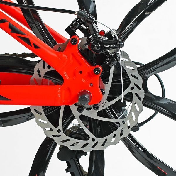 Велоcипед Спортивний Corso &laquo;SPIDER&raquo; 26" дюймів (SP- 26800) рама алюмінієва 13" обладнання Shimano 21 швидкість 137796 фото