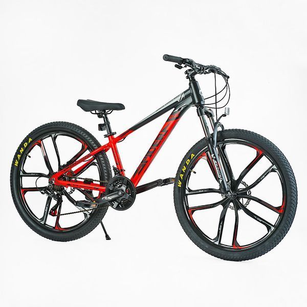 Велоcипед Спортивний Corso &laquo;SPIDER&raquo; 26" дюймів (SP- 26800) рама алюмінієва 13" обладнання Shimano 21 швидкість 137796 фото