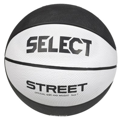 М’яч баскетбольний SELECT Street Basket v23 (126) біло/чорн, 5 205570 фото