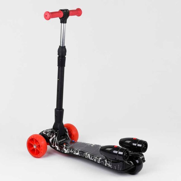 Трехколесный самокат с турбиной и музыкой "Best Scooter" MAXI" (80542) складной алюминиевый руль 100059 фото