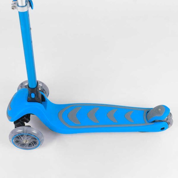 Самокат трехколесный с светящимися колесами (38603) Best Scooter складной алюминиевый руль 89687 фото