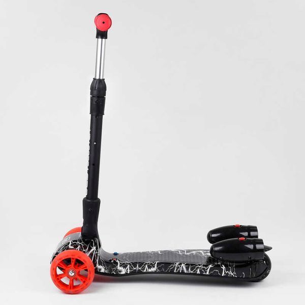 Трехколесный самокат с турбиной и музыкой "Best Scooter" MAXI" (80542) складной алюминиевый руль 100059 фото