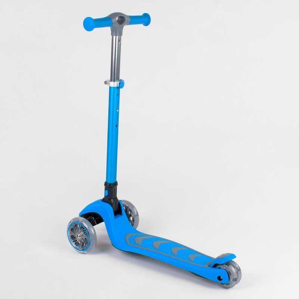 Самокат трехколесный с светящимися колесами (38603) Best Scooter складной алюминиевый руль 89687 фото