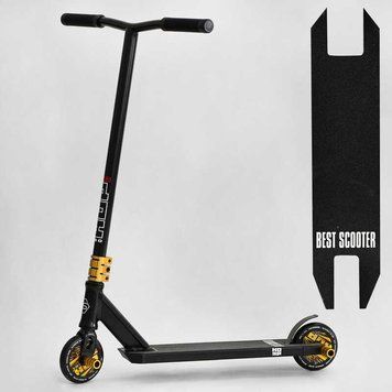 Самокат трюковый N- 01801 "Best Scooter" "HOP", HIC-система, ПЕГИ, алюминиевый диск и дека, колёса PU, d=120мм, ширина руля 58 см 115638 фото
