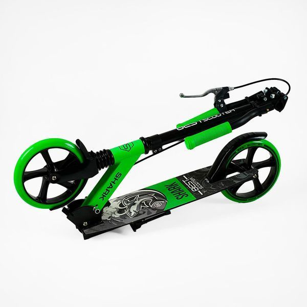 Самокат двоколісний Best Scooter (SH-50730) "SHARK" з ручним гальмом 1 амортизатор 147565 фото