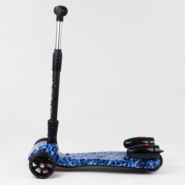 Трехколесный самокат с турбиной и музыкой "Best Scooter" MAXI" (46189) складной алюминиевый руль 100060 фото