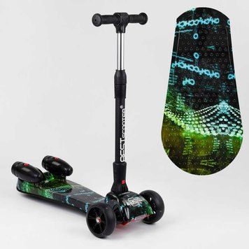 Трехколесный самокат с турбиной и музыкой "Best Scooter" MAXI" (65628) складной алюминиевый руль 100066 фото