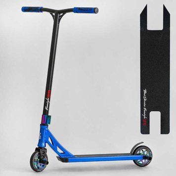 Самокат трюковый N- 12740 "Best Scooter" "Freestyle", HIC-система, ПЕГИ, алюминиевый диск и дека, колёса PU, d=120мм, ширина руля 58 см 115641 фото