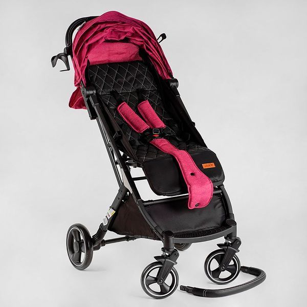 Коляска прогулянкова дитяча "JOY" Comfort (L-20115) рама сталь з алюмінієм, футкавер, підсклянник, телескопічна ручка 118432 фото