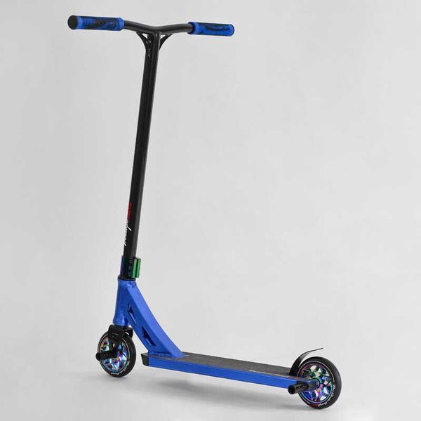 Самокат трюковий N- 12740 "Best Scooter" "Freestyle", HIC-система, ПЕГИ, алюмінієвий диск та дека, колеса PU, d=120мм, ширина керма 58 см 115641 фото