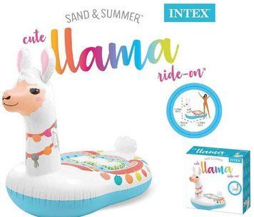 Intex Надувний пліт 57564 NP "Лама" (4) 135х94х112 см, від 3-х років, в коробці 85303 фото