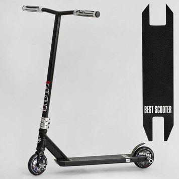 Самокат трюковый N- 16180 "Best Scooter" "HOP", HIC-система, ПЕГИ, алюминиевый диск и дека, колёса PU, d=120мм, ширина руля 58 см 115636 фото