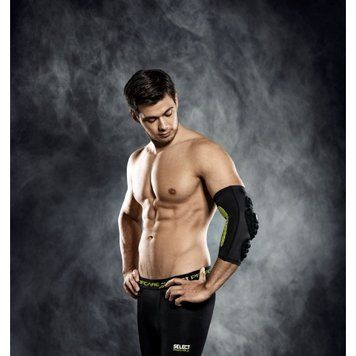 Налокотник компрессионный SELECT 6650 Compression elbow support - handball (010) чорний, S 566500 фото
