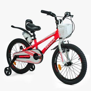 Дитячий двоколісний велосипед Corso Tayger 18&Prime; з алюмінієвою рамою, ручним гальмом, боковими колесами та дзвоником (TG-36098) 154133 фото