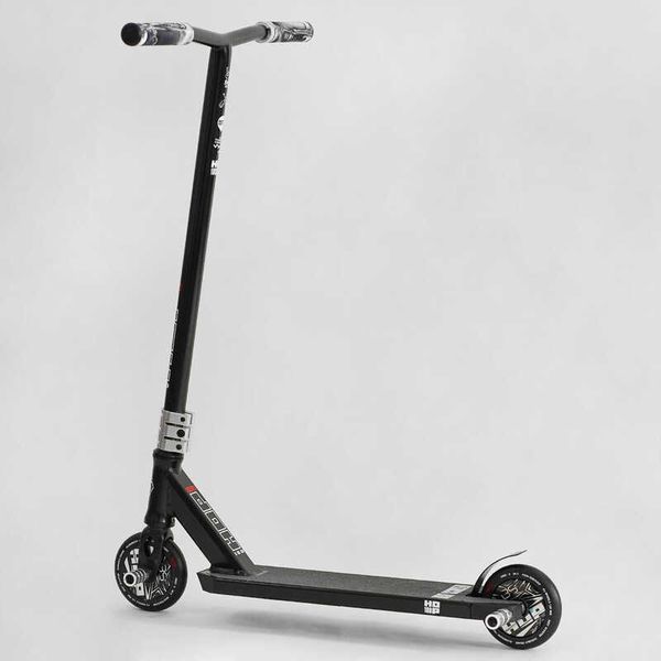 Самокат трюковий N- 16180 "Best Scooter" "HOP", HIC-система, ПЕГИ, алюмінієвий диск та дека, колеса PU, d=120мм, ширина керма 58 см 115636 фото