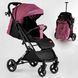 Коляска прогулянкова дитяча "JOY" Comfort L-30201 колір ФІОЛЕТОВИЙ, рама сталь з алюмінієм, футкавер, підсклянник, телескопічна ручка 118433 фото 1