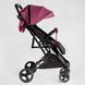 Коляска прогулянкова дитяча "JOY" Comfort L-30201 колір ФІОЛЕТОВИЙ, рама сталь з алюмінієм, футкавер, підсклянник, телескопічна ручка 118433 фото 2