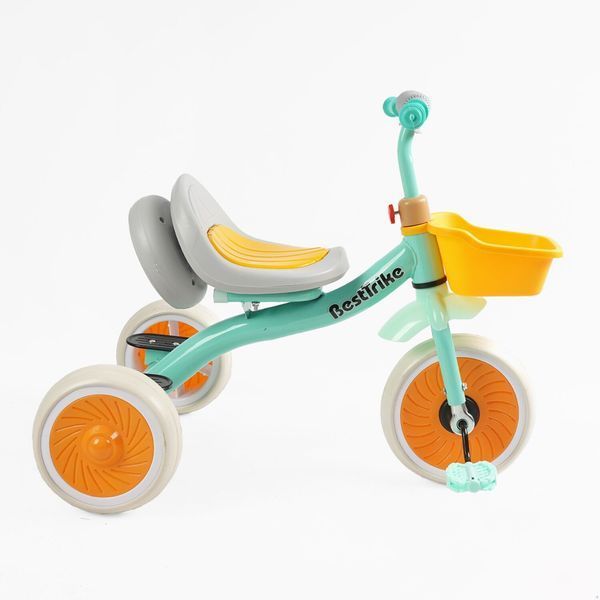 Велосипед трёхколёсный с музыкальной колонкой (BS-49151) "Best Trike" колёса EVA переднее 10", заднее 8", укр. озвучка, свет. 168748 фото