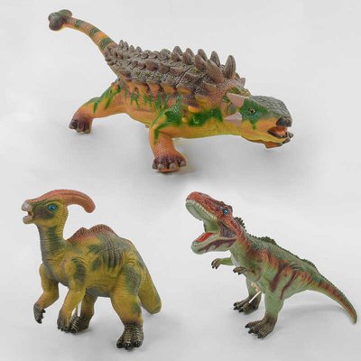 Динозавр музыкальный большой Q 9899-505 А (36/2) мягкий, резиновый, 30-42 см, 3 вида, ЦЕНА ЗА 1 ШТ 79360 фото