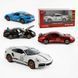 Машинка 3230 A (72/2) 4 цвета, металлопластик, масштаб 1:32, звук, подсветка, открывающаяся дверь, инерция, в коробке, ВЫДАЕТСЯ ТОЛЬКО МИКС 163979 фото