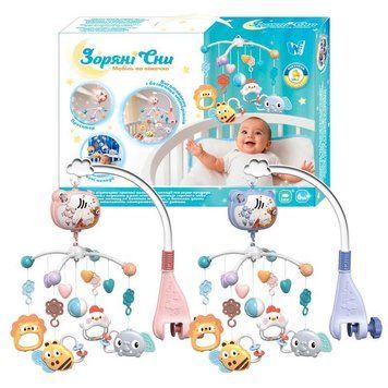 Карусель музична 32579 "Зоряні сни" (24) "WToys" ОЗВУЧУВАННЯ УКРАЇНСЬКОЮ МОВОЮ, колискові, регулювання гучності, таймер, проєктор, в коробці 168350 фото