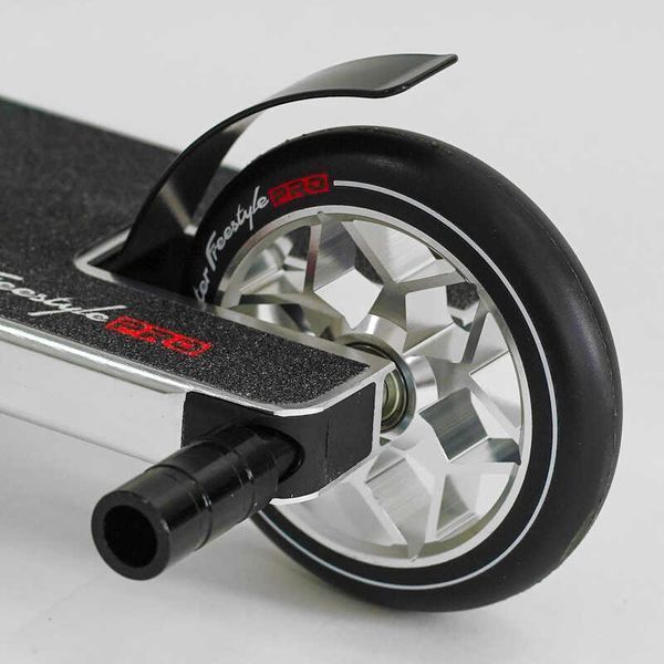 Самокат трюковый N- 31020 "Best Scooter" "Freestyle", HIC-система, ПЕГИ, алюминиевый диск и дека, колёса PU, d=120мм, ширина руля 58 см 115639 фото