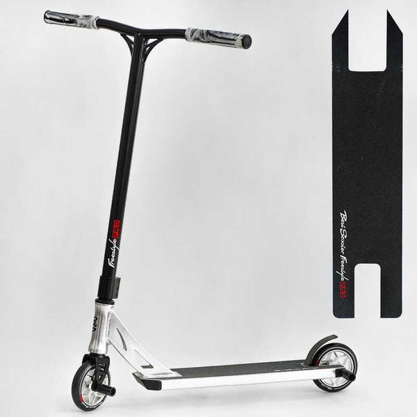 Самокат трюковый N- 31020 "Best Scooter" "Freestyle", HIC-система, ПЕГИ, алюминиевый диск и дека, колёса PU, d=120мм, ширина руля 58 см 115639 фото
