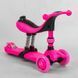 Самокат-велобіг 3в1 триколісний BS-23180 Best Scooter, 3 колеса PU зі світлом, сидіння, амортизатори, батьківська ручка 104497 фото 4