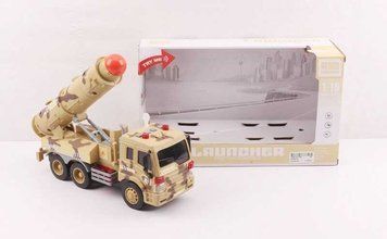 Спецтехніка WY 651 B (24) масштаб 1:16, інерція, звук, підсвічування, імітація пострілів, ракетна установка, в коробці 136820 фото